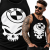 TANK TOP ŚMIESZNY SKULL BMW